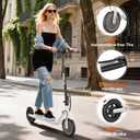 WERHY Electric Scooter, 500W/350W Powerful Motor & 19 MPH Top Speed, 16/25 Miles Range, Folding E Scooter with Dual Braking for Teens and Adults