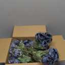Nagobi 12 Bundles Peonies Artificial Flowers Artificial Peonies Silk Flowers Fake Peonies Artificial Flowers Wedding Home Table Decoration Realistic Peonies Bouquet for Centerpiece Table (Navy Blue)