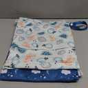 ALVABABY 2pcs Superior Waterproof Wet Dry Bags,Reusable Two Zippered Pockets, baby cloth diaper wet bags,Travel,Beach,Pool,Daycare,Soiled Items,Yoga Gym Bag,wet bag for swimsuit Black&Grey LW-B2629