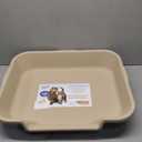 KittyGoHere Senior Cat Litter Box 1 Pack, Large Misty Gray Low Entrance Kitty Litter Box, Sized for Cats Comfort, Perfect for Senior and Arthritic Cats, Made in USA