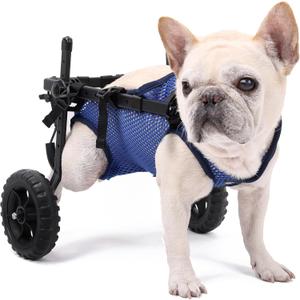 Dog Wheelchair for Back Legs, Dog Wheelchair Cart, Doggy/Cat Wheelchairs with Disabled Hind Legs Walking, Mobility Aids for Small Medium Pet Hind Limbs, Dogs Cart with Wheels, Light Weight,