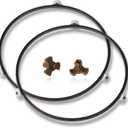 2-Pack 9.5 Inch Microwave Turntable Support Ring, Fits 12.75 Inch Glass Tray, Replacement for 5889W2A012F 5889W2A012D 5889W2A012P, Compatible with MVH1670ST LMV1680BB Microwaves