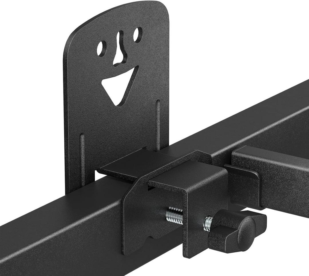 Non Slip Mattress Gaskets for Metal Bed Frame, Cute Anti-Slip Holder in Place Gripper, Mattress Slide Stopper, Sturdy Adjustable Anti-Slip Baffle, Easy to Install, 6 PCS, Black