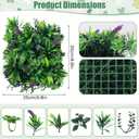 12Pcs 10"x10" Artificial Grass Wall Panels, Privacy Fence Screen