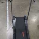 Sunny Health & Fitness Walking Pad Treadmill with Handle, Manual Compact Foldable Design Walking Running Non-Slip Surface Treadmill with Fixed Incline, LCD Monitor, Bluetooth Optional