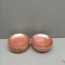 Rubtlamp 100 Pcs Pink Gold Dessert Plates hammered party plates, Pink Disposable Plates With Gold Rim, 7 Inch Dessert Platos Disposable, Plastic Appetizer Plates Perfect for Mother's Day