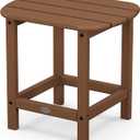 POLYWOOD SBT18TE South Beach 18" Outdoor Side Table, Teak