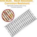 L89746 4 Pack Radiant Tray and Ceramic Rod Replacement Parts for Lion Premium Grills,Compatible with Lion Premium Grills l75000 32-inch Grill and l90000 40-inch Grill