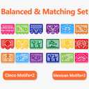 4 Pack Mexican Party Banner, 72 FT Long Plastic Papel Picado Decorations, Balanced Cinco de Mayo & Classic Mexican Banner Set, Colorful Hanging Banner for Backyard Birthday Classroom Party Decor