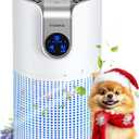 Air Purifiers for Home Large Room Up to 1500ft with Aromatherapy, MOOKA HEPA Air Purifier for Bedroom Pets Kitchen, Air Filter Cleaner for Wildfire Smoke Pollen Dust Dander Odor, 15dB, M03 (White)