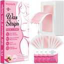 60 PCS Wax Strips - 40 Facial & 20 Body Waxing Kit for Women s Hair Removal,Wax Strips for Face