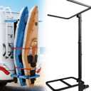 StellarStar RV Hitch Mount Kayak Rack, Height Adjustable Vertical Carrier for 2 Kayaks up to 12 ft, 2" Hitch Receiver, 150 lbs Capacity for RV, Truck, SUV, Trailer