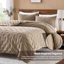 WDCOZY Cloud Soft King Size Quilt Set, Beige Tan Taupe Chenille Velvet