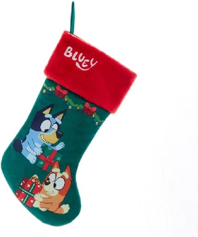 Kurt Adler Bluey and Bingo Opening Presents 19" Long Christmas Stocking