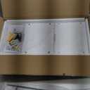 WOPITUES Floating Shelves for Wall with Cube Shelf, Wall Shelves with Metal Rail for Decor, Bathroom Organizers and Storage, Over Toilet Shelves for Bathroom, Toilet Paper-White (15.7 inch)