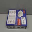 Semi Truck Hub Cap Cover - 5 Even Notched - for Front Wheel Universal Fit - 2 Pc Pack, Lip: 7/16" with pre-Installed Clips (Dome Top, Stainless Steel)