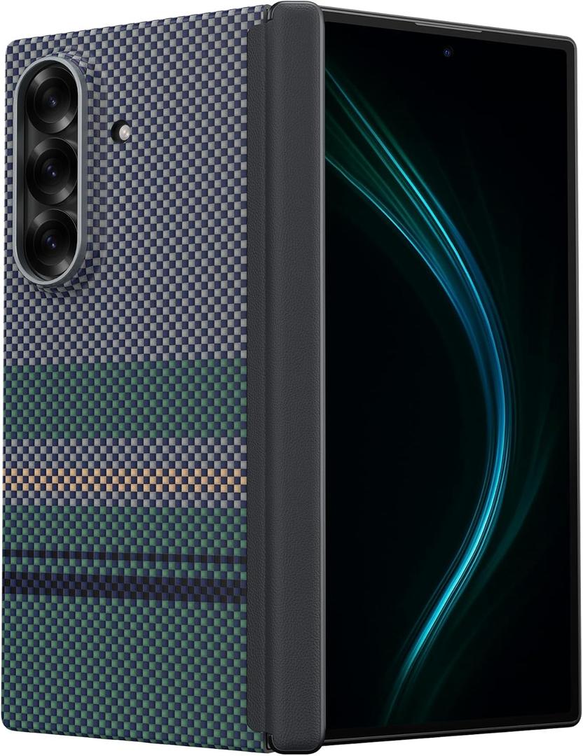 BENKS Z Fold 7 Case  Back Cover ONLY [Comaptible with MagSafe], Aurora ArmorAir for Samsung Galaxy Z Fold 7 Case with Hinge Protection, Ultra Slim & Light, Made with Dupont Kevlar