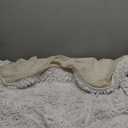 Extra Large Round Area Rug Set for Bathroom 48"x48" Soft Plush Chenille Bath Mat, Water Absorbent Non-Slip Bathroom Rug | Washable Shag Carpet for Shower, Bedroom, or Home Décor | White