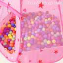 Baby Ball Pit for Toddler with 50 Balls, Kids Pop Up Play Tent for Girls, Princess Toys for Children Indoor & Outdoor Playhouse with Carry Bag (Ball Pit with 50 Balls)