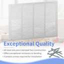 Howeall 20"W x 14"H [Duct Opening Size] Steel Return Air Grille, Air Return Vent Cover for Ceiling and Sidewall - HVAC Air Vent Covers - [Outer Dimensions: 21.75"W x 15.75"H]