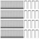 Jetec 100 Pcs Plantation Shutter Repair Kit Replacement Louvers Staples Window Blind Tilt Rod Operable Plantation Silver Missing Metal Indoor Louver Staples Tools Repair (0.6 x 0.19)
