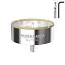 Mollom 3-15/16" (100mm) Diamond Hole Saw with 2Pcs Removable Pilot Drill Bit Smooth Cutting for Porcelain Tiles,Glass,Ceramic,Marble,Fiberglass,etc