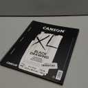 Canson XL Series Drawing Paper Pad, Black, 9x12 inch, Side Wire, 40 Sheets
