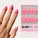 Glamnetic Press On Nails - Extra Short, Glossy Fake Nails 30 Pc Full Kit | Everyday White press on nails in 15 sizes. French tip glue-on set. Waterproof, chip-resistant, up to 2 weeks wear