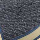 BEQHAUSE Dirt Trapper Door Mat 17" x 30" Half Circle Non Slip Washable Doormats Entrance Rugs Absorbent Welcome Low Profile Floor Mats for Front Back Door and Entryway, Blue