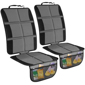 2 Pack Large Car Seat Protectors for Child & Baby, Thick Padding Waterproof, Auto Vehicle Leather Seats & Dog Mat Cover Pads, Grey