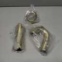 Westbrass D402NE-1-01 1-1/2" New England Style P-Trap with High Box Flange, Polished Brass