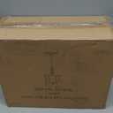 TOBUSA Traditional Floor Lamp, Classic Standing Lamp with Bronze Fabric Shade, Vintage Elegant Tall Pole Lamp for Living Room Bedroom Office Reading, Rustic Upright Floor Lights, Pull Chain Switch (Black)