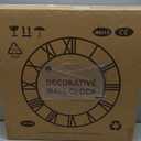 Maxstar Large Vintage Moving Gear Wall Clock, 20''Battery Operated Industrial Steampunk Metal Decor for Living Room, Office,Fireplace, Farmhouse(Arabic Number-Bronze)