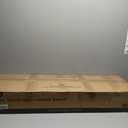 Furnimart 44 Inch Bedroom Ottoman Bench, Black Upholstered End of Bed Bench with Gold Legs for Living Room Bedroom Dinning Room Entryway, Black