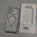 Misea Magnetic for iPhone 17 Pro Max Case Compatible with MagSafe [Never Yellowing] [Military Grade Drop Protection] Full Camera Lens Protector Plating Soft Clear Phone Case for Women, Green