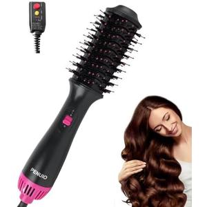 Hot Air Brush Blow Dryer in One, Upgraded, Hair Drying Hair Blowout Brush,One Step Hair Dryer and Styler Hot Air Negative Ion Anti-frizz Blowouts, Salon Volumizer & Straightener