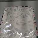 Mziart Cute Laundry Basket, Large Floral Laundry Hamper for Girls Kids Toys Collapsible Clothes Organizer Waterproof Foldable Baby Hamper for Nursery Dorm Fabric Storage Basket Bin with Handles (Pink)