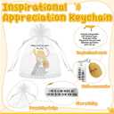 20 Sets Potato Keychains Bulk Emotional Appreciation Positive Support Gift Back First Day Gifts for Employee Coworker Teacher Volunteer Team