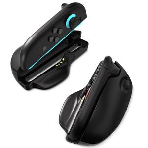 Mumba Mouse Grip for Nintendo Switch 2 JonCons, [2 Pack] Ergonomic Gamer Grip Holder with Super Smooth PTFE Glide Pads Portable Gaming Controller Stand for Switch 2 Joy Con Accessories (2025), Black