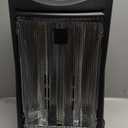 Comfort Glow Indoor Space Heater, Adjustable Thermostat, Radiant Heat, Electric Infrared Quartz, Tip-Over & Overheat Protection, 5,120 BTU, 1500W, Heats 250 sq ft - Ideal for Home, Bedroom & Office