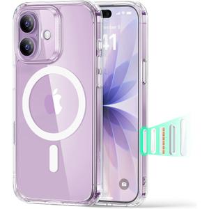 ESR for iPhone 17 Case, Camera Control Cover, Compatible with MagSafe, Shockproof Military-Grade Protection, Magnetic Phone Case for iPhone 17, Classic Hybrid Case, Clear (iPhone 17 6.3 inch)
