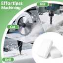 HDPE Plastic Blocks, 6 x 3 x 2 Pure High-Density Polyethylene 100% Virgin Plastic Blocks, Precision-Cut for CNC/Machining, Food-Safe & Solid for Engineering & DIY (2 Blocks)