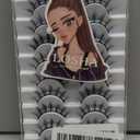 Losha Manga Lashes Fluffy Faux Mink Lashes Natural Look 10 Pairs Asian False Eyelashes Pack Look Like Individual Clusters (6D75)