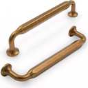 10 Pack 5 Inch(128mm) Kitchen Cabinet Handles Antique Brass Cabinet Pulls Vintage Retro Kitchen Cabinet Hardware Drawer Pulls for Dresser Cupboard Wardrobe