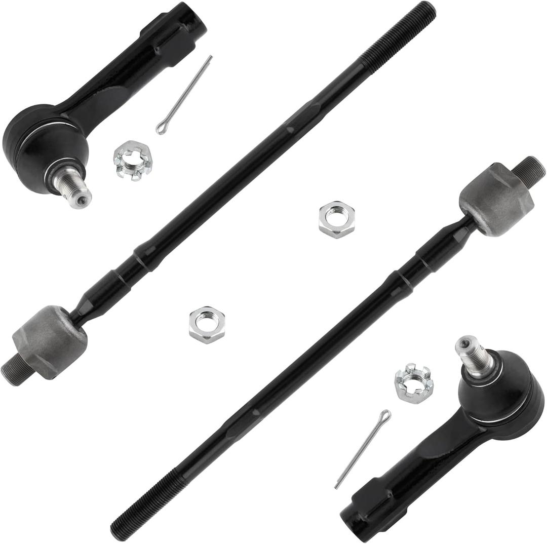 4Pcs Front Inner & Outer Tie Rod End Driver & Passenger Side EV427 ES3438 ES3407 for Nissan Altima 2002 2003 2004 2005 2006,for Nissan Maxima 2004 2005 2006 2007 2008