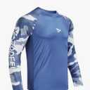 Rodeel Men's Loose-Fit Fishing T-shirt Bluff Performance Long Sleeve Shirt UPF 50 Raglan Sleeve. Size L