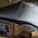 Ergonomic Office Chair-Computer X-Shaped Chair Mesh PU Leather with Adjustable Lumbar Support-Executive Desk Chair High Back with Headrest Flip-Up Arms for Long Hours (Black)