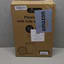 Ginkgo 100 Pack 24oz Clear Plastic Cups with Lids and Straws - Disposable Iced Coffee Cups for Smoothies, Lemonade