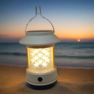 Camping Light with Stand - Rechargeable Kids Camping Lantern, LED Decorative Lights, Solar and USB-C Charging, 3 Lighting Modes, 1200mAh Battery, for Home Decor, Outdoor Camping, and Festival Parties