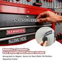 12 Pack of Magnetic Toolbox Labels, 3D-Printed Tool Box Labels, General Tool Box Organize Accessories, Reusable Tags for Steel Toolboxes, Carts, Drawers, and Cabinets(Black)